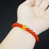 Agate Bead Bracelet, Single or Double Wrap Style