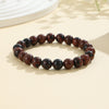 Natural Stone Bead Bracelet, 8mm Round Gemstone