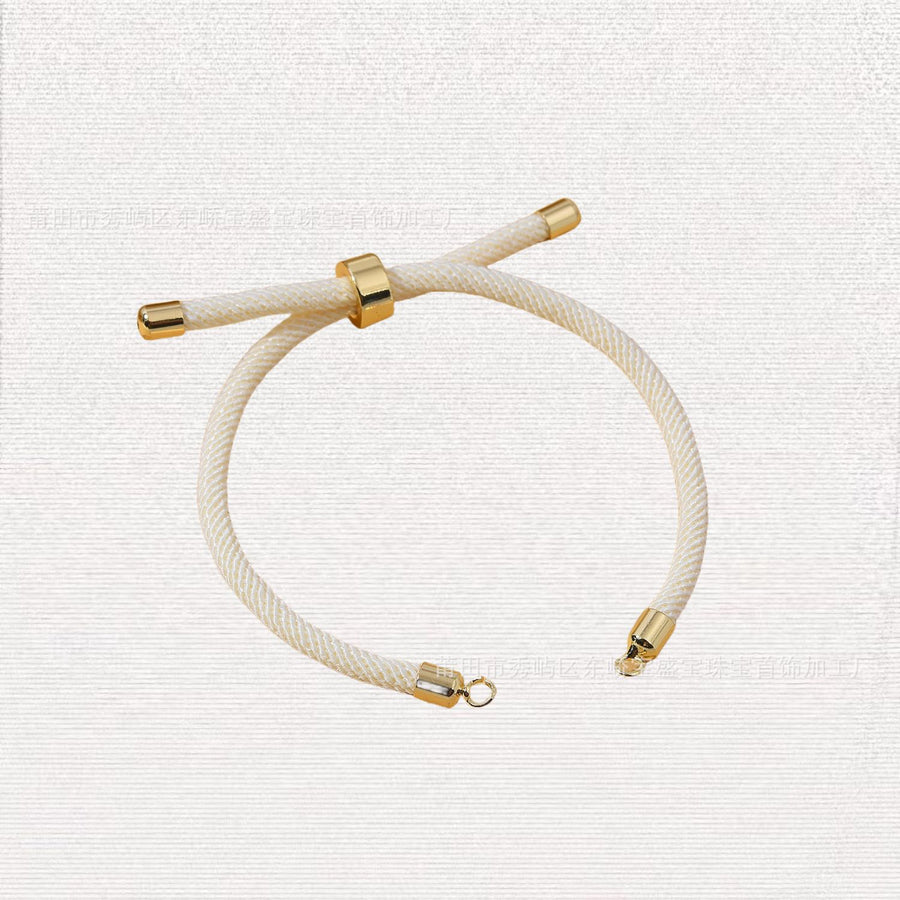 Adjustable Red String Bracelet with Copper Clasp