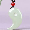 Hetian Jade Yin Yang Pendant Necklace, White or Green