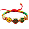 Five God of Wealth Colorful Rope Braided Luck Bracelet