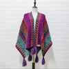 Tibetan Shawl Soft Warm Knitting Cloak Winter Tibetan Tassel Scarf