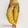 Women's Cotton Harem Pants, Digital Print Floral & Nature Designs