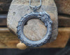Silver-Tone Ouroboros Dragon Pendant Necklace