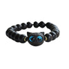 Ebony Wood Green Sandalwood Cute Cat Peace Bracelet