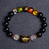 Chinese Zodiac Agate Bracelet, Red or Black Obsidian