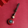 Cinnabar Om Mani Padme Hum Pendant and Keychain