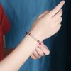 999 Silver Om Mani Padme Hum Protection Strength String Bracelet