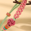 Peach Blossom Knot Braided Bracelet
