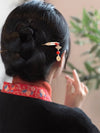 Flower Leaf Pearl Peace Tassel Hairpin