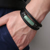 Braided Leather Stone Bracelet for Men and Women
