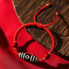 Tibetan Dzi Bead Bracelet, Agate Protection Charm