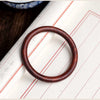 Solid Wood Bangle Bracelet Reddish Brown Wooden Wristband