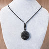 Black Obsidian Tree of Life Pendant Necklace