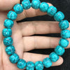 Turquoise Bracelet, Magnesite Inlay, Handmade Beads