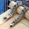 Pixiu Tang Dynasty Flower Design Carved Luck Bracelet