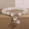 Cat's Eye Charm Bracelet with Flower, Bear and Swan