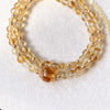 Natural Citrine Double Layer Bracelet Gold Tone