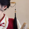 Flower Leaf Pearl Peace Tassel Hairpin