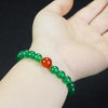 Agate Bead Bracelet, Single or Double Wrap Style