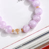 Kunzite and Hetian Jade Gourd Bracelet for Spiritual Growth