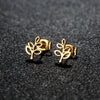 Stainless Steel Asymmetric Stud Earrings