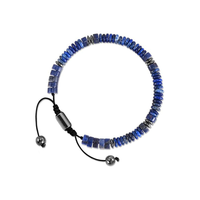 Natural Stone Abacus Bead Rope Bracelet