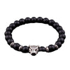 Tiger Eye and Lapis Lazuli Leopard Bracelet